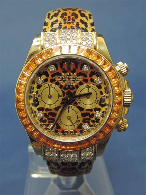 rolex leopardo oro daytona|rolex daytona leopard wrist.